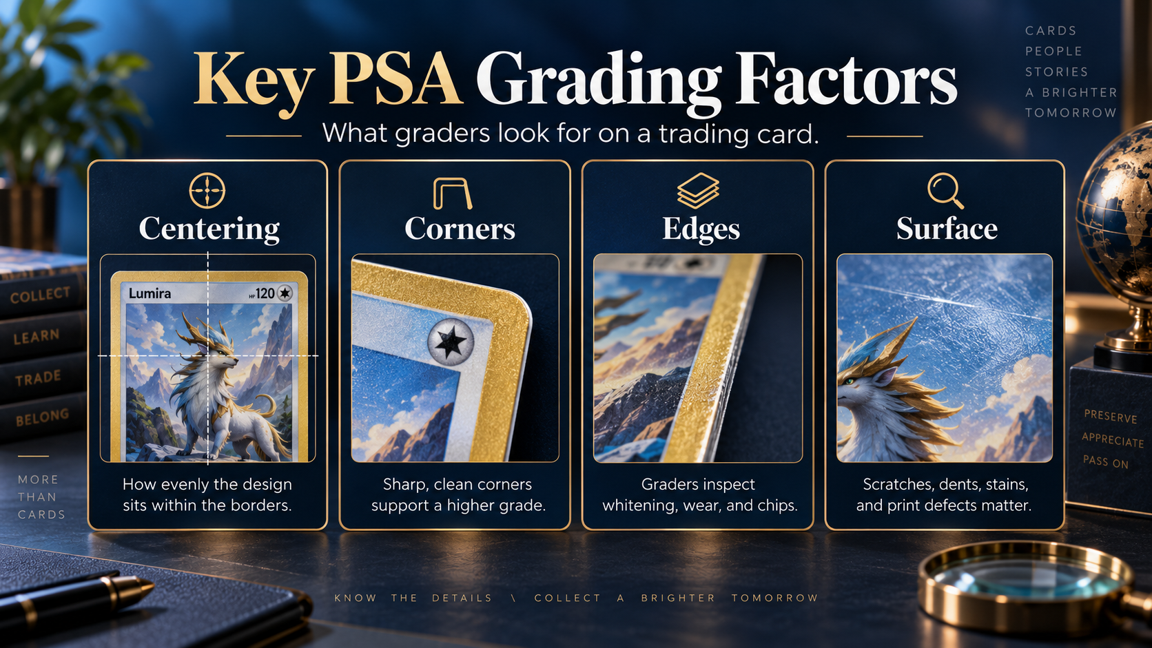 Raw Pokemon card vs PSA graded Pokemon card comparison